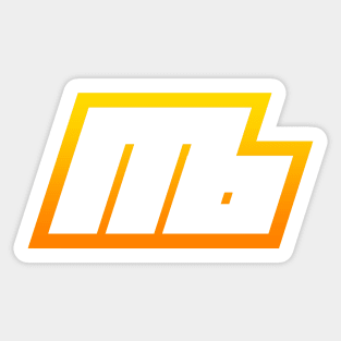 Virgo Gold Gradient Outline Sticker